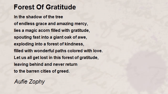 Forest of Gratitude